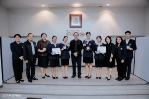 เเสดงความยินดีกับนักศึกษาและคณาจารย์ที่ได้รับรางวัลจากการประกวดผลงานนวัตกรรมสายอุดมศึกษา ประจำปี 2569